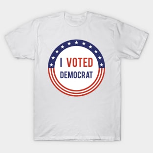 I Voted Democrat T-Shirt